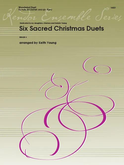Kendor Music Six Sacred Christmas Duets noty flétna klarinet