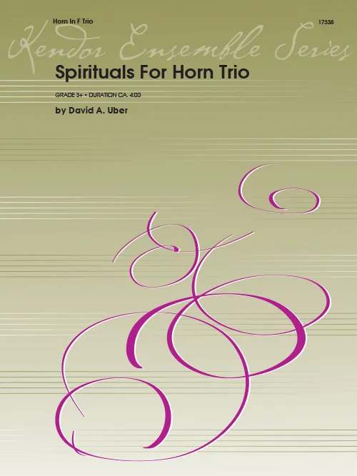 Kendor Music Spirituals For Horn Trio noty pro trio