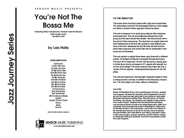 Kendor Music You’re Not The Bossa Me noty partitura bossa nova