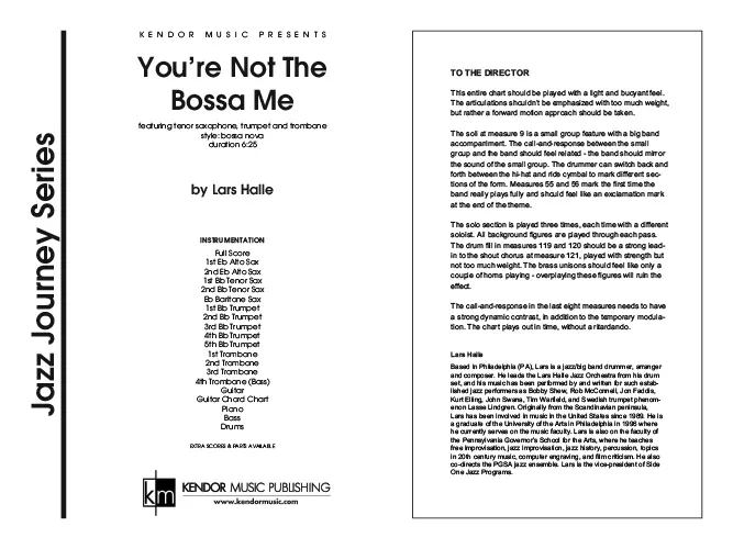 Kendor Music You’re Not The Bossa Me noty partitura bossa nova