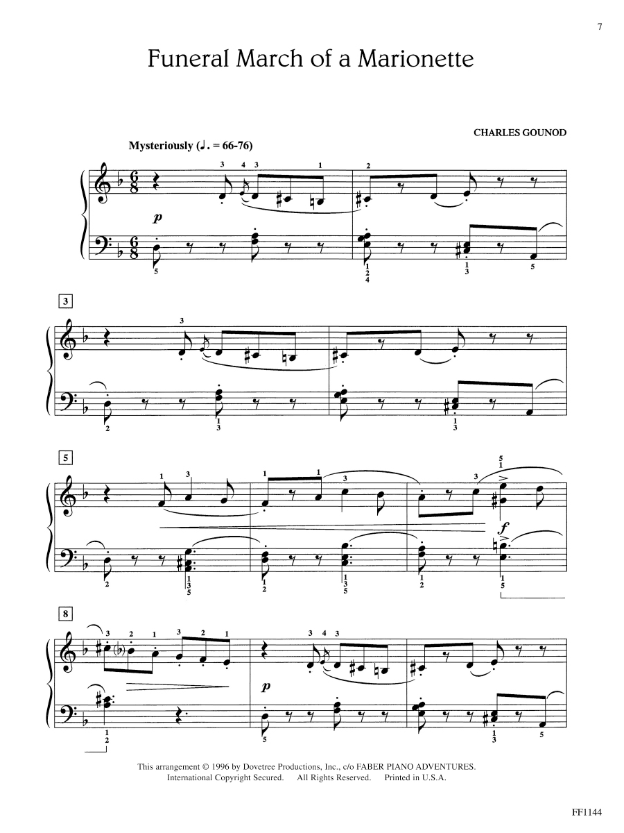 Faber BigTime Piano Ragtime Marches noty pro klavír