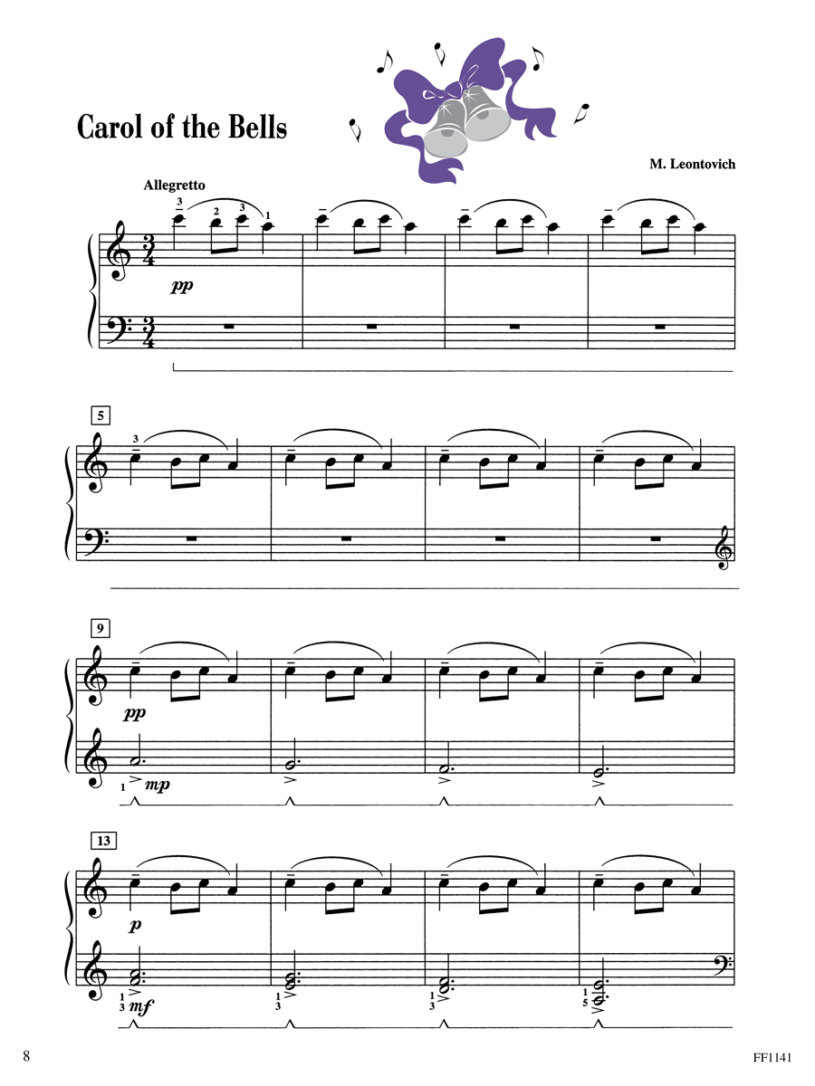 Faber Piano Adventures Level 3A Christmas noty vánoční
