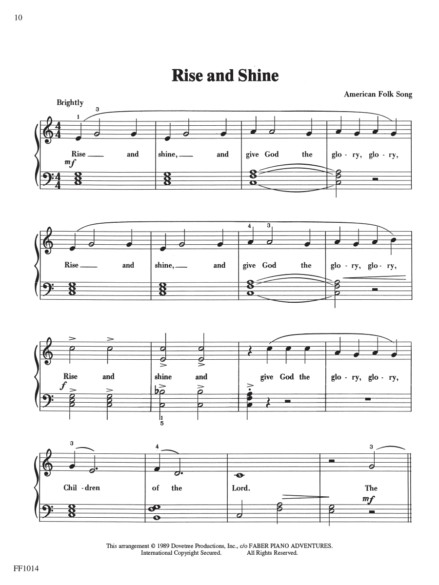 Faber ChordTime Piano Favorites noty pro klavír