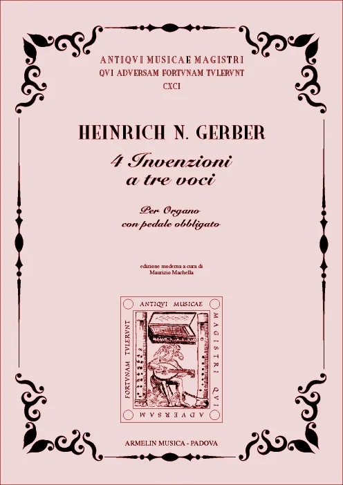 Armelin Musica 4 Invenzioni a 3 voci per Organo noty pro varhany