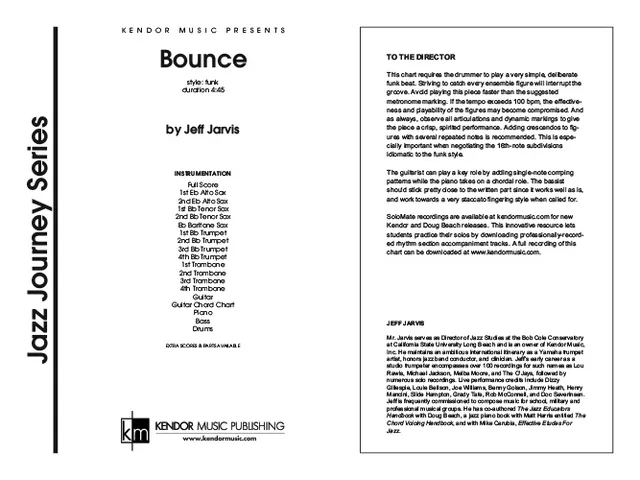 Kendor Music Bounce partitura funk pro big band