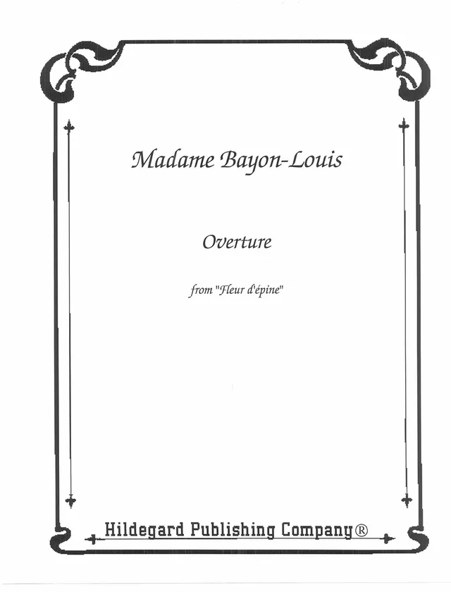 Hildegard Bayon-Louis Fleur dépine noty předehra digitální