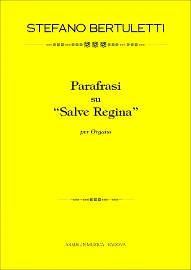 Armelin Musica Parafrasi su Salve Regina noty