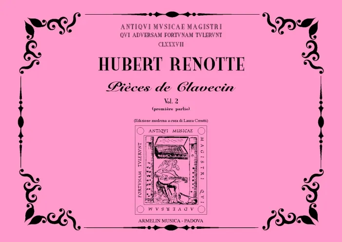 Armelin Musica Piéces de Clavecin vol. 2 parte 1 noty pro cembalo