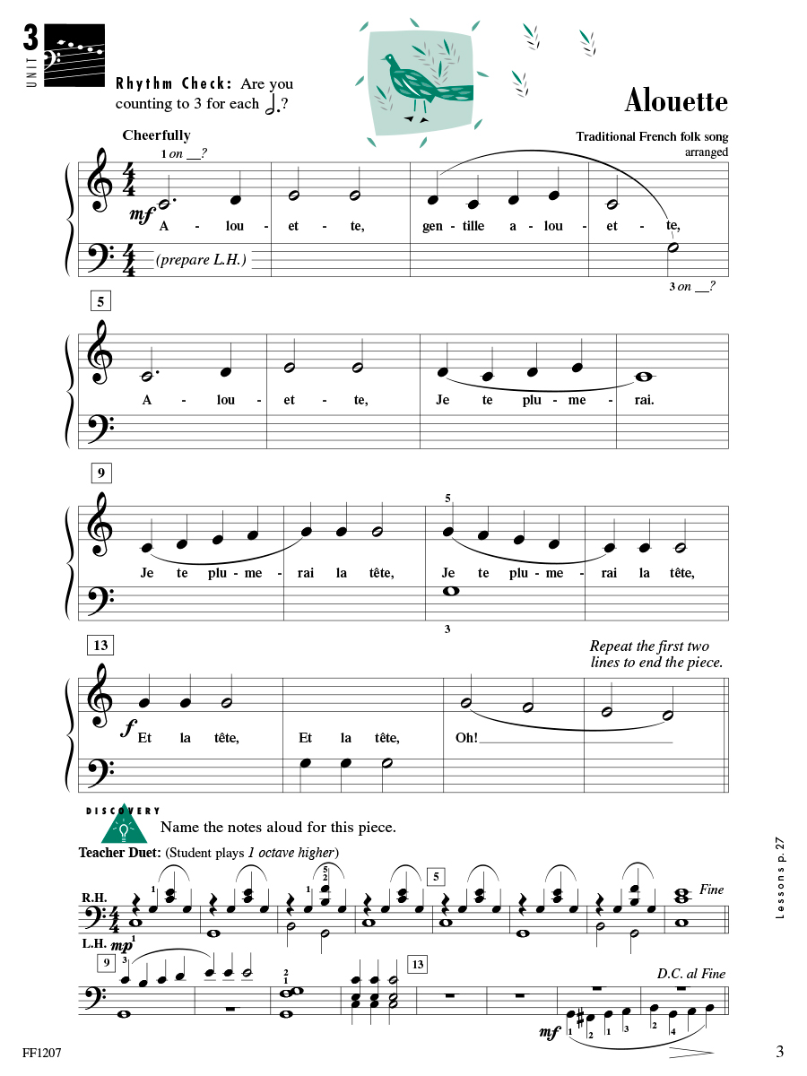Accelerated Piano Adventures Performance Book 1 skladby