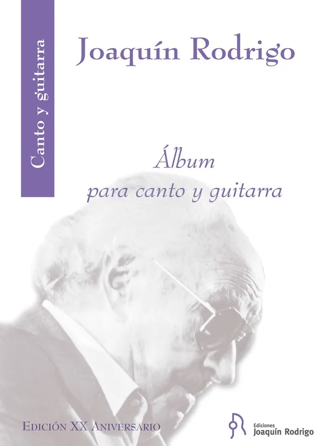 Ediciones Joaquín Rodrigo Álbum canto kytara noty PDF 31 skladeb