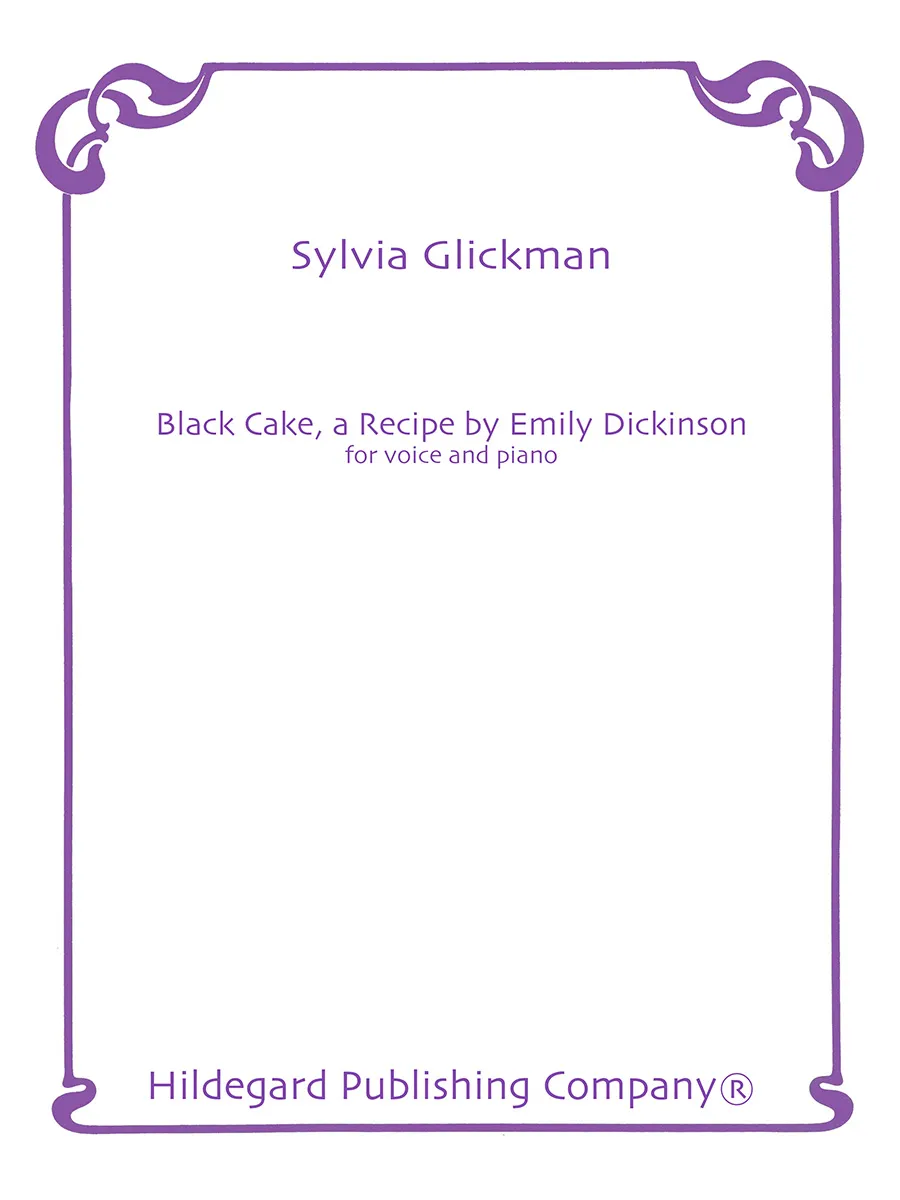 Hildegard Publishing Black Cake píseň noty hlas klavír