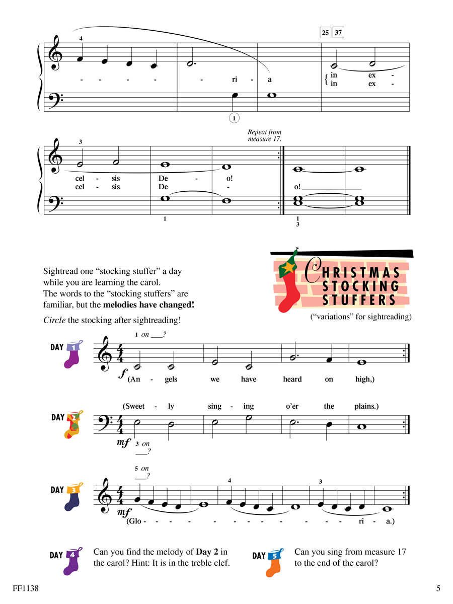 Faber Piano Adventures Level 1 Christmas noty pro klavír vánoční