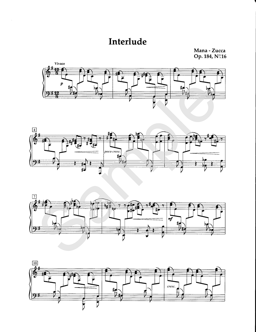 Hildegard Publishing Four Piano Works Mana-Zucca noty pro klavír