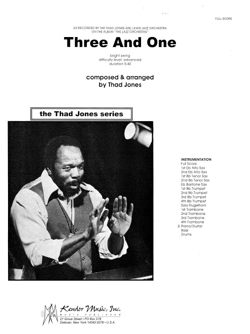 Kendor Music Three And One partitura swing kvartet