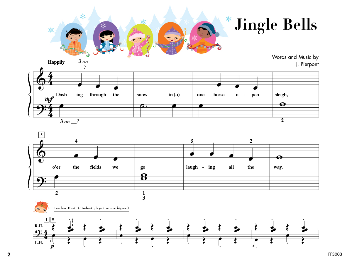 My First Piano Adventure Christmas C noty pro děti