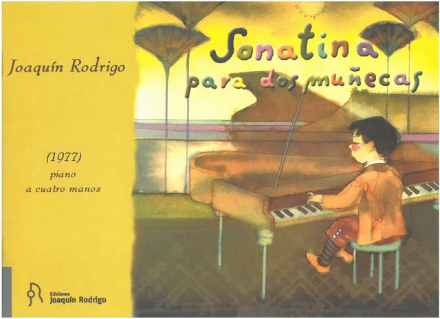 Ediciones Joaquín Rodrigo Sonatina dos muñecas klavír 4ručně