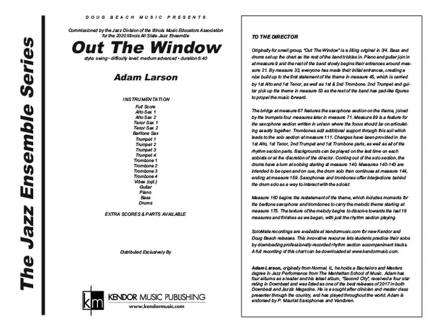 Kendor Music Out The Window partitura swing 6:40