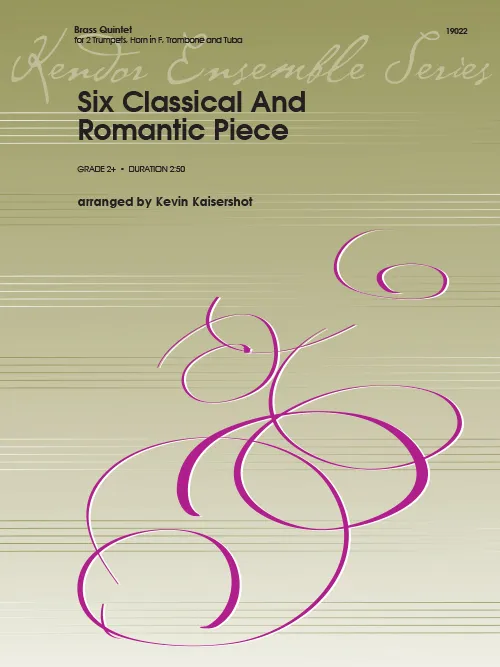 Kendor Music Six Classical And Romantic Piece noty kvintet 2-3