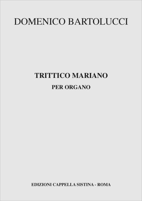 Armelin Musica Trittico Mariano noty pro varhany