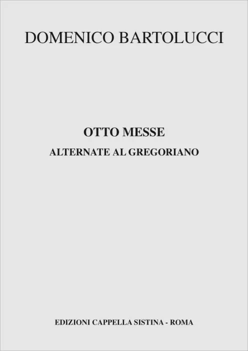 Armelin Musica Otto Messe Alternate noty pro sbor