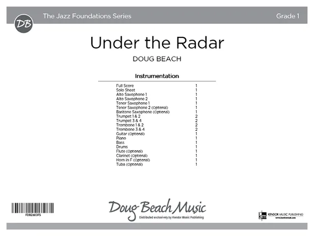 Kendor Music Under the Radar partitura rocková