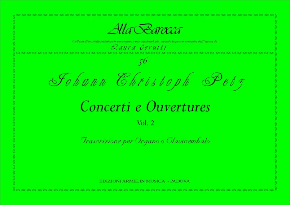Armelin Musica Concerti e Ouvertures vol. 2 partitura