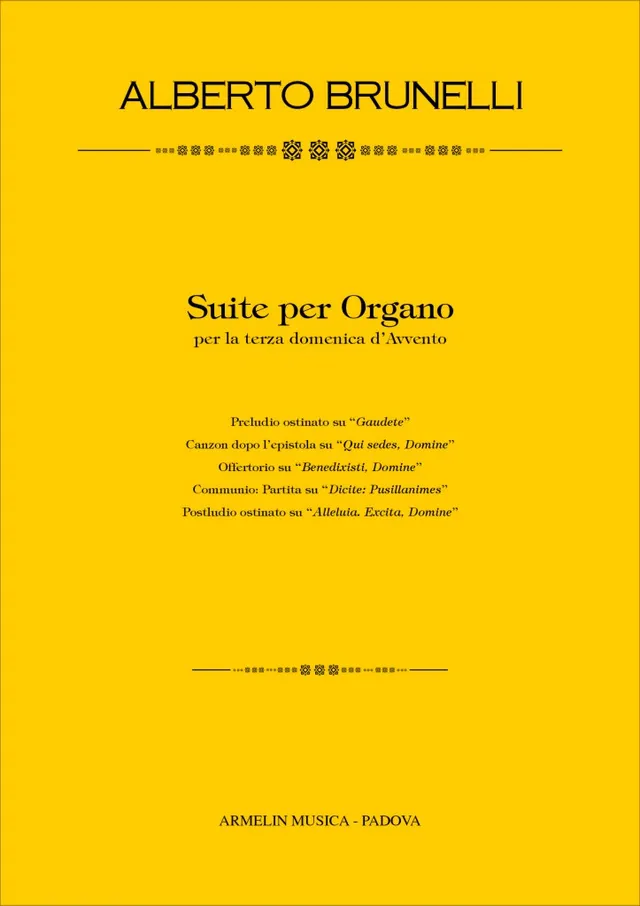 Armelin Musica Suite per Organo terza domenica noty pro varhany