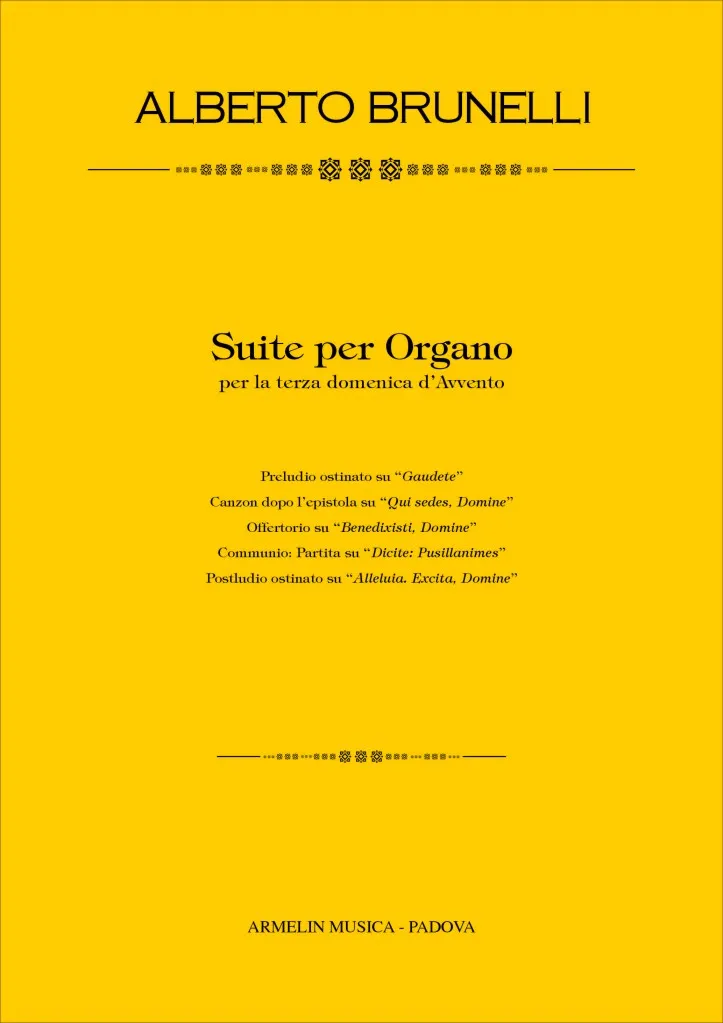 Armelin Musica Suite per Organo terza domenica noty pro varhany