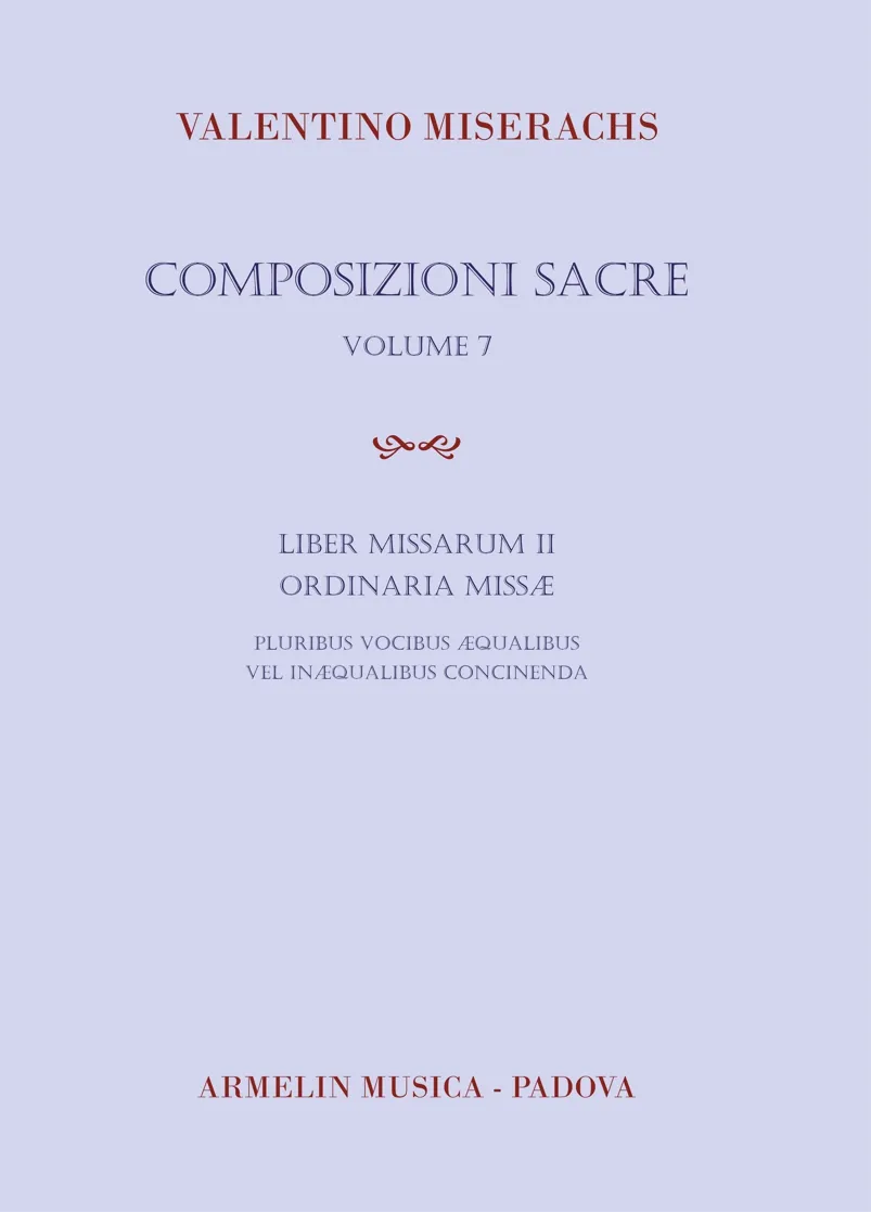 Armelin Musica Composizioni Sacre 7 noty mše