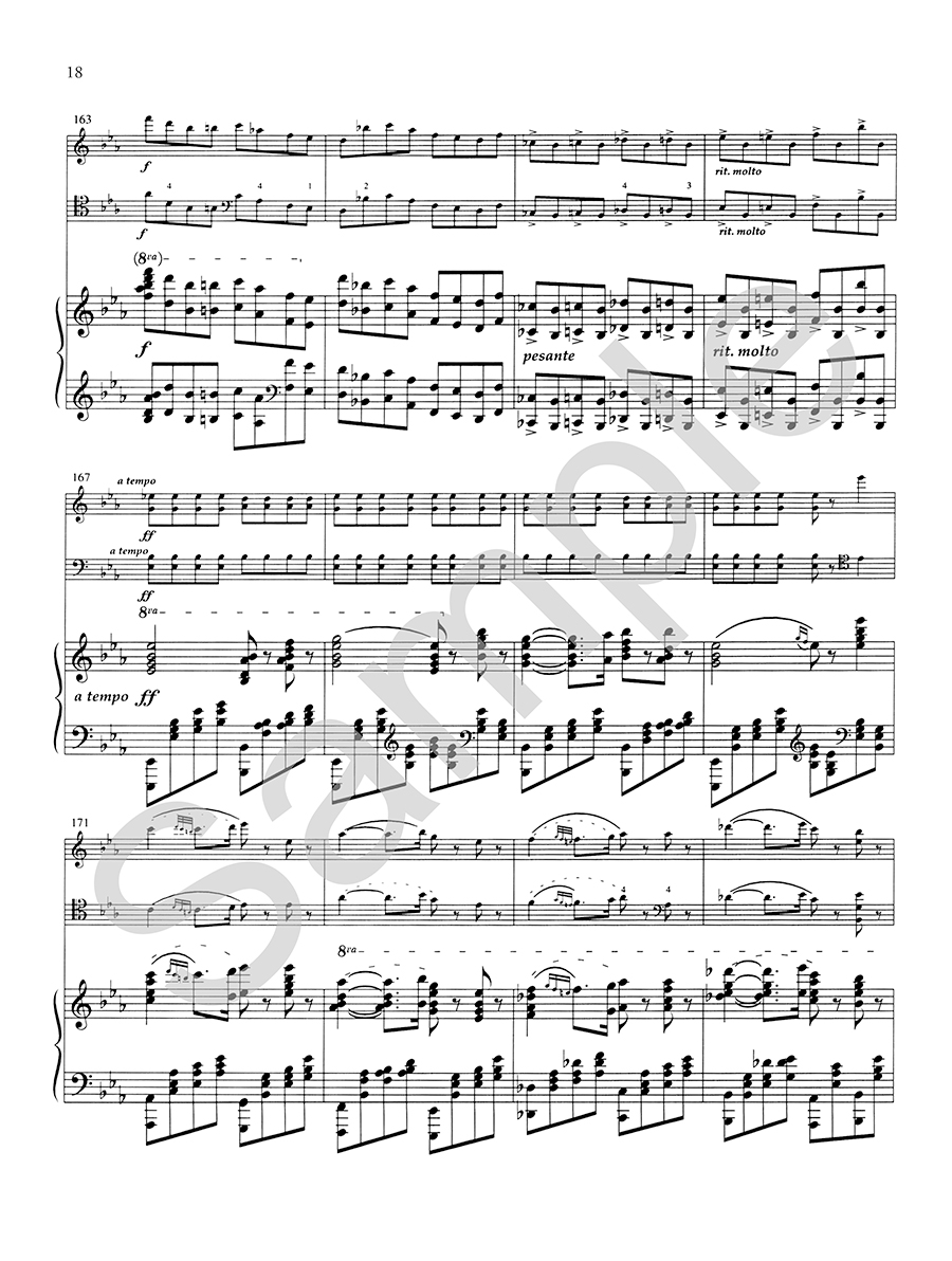 Hildegard Trio No. 2 Grandval partitura klavírní trio Es dur