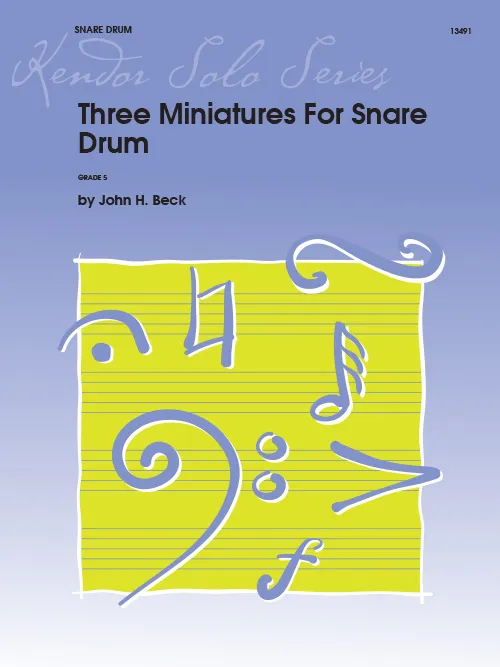 Kendor Music Three Miniatures noty pro malý buben sólo