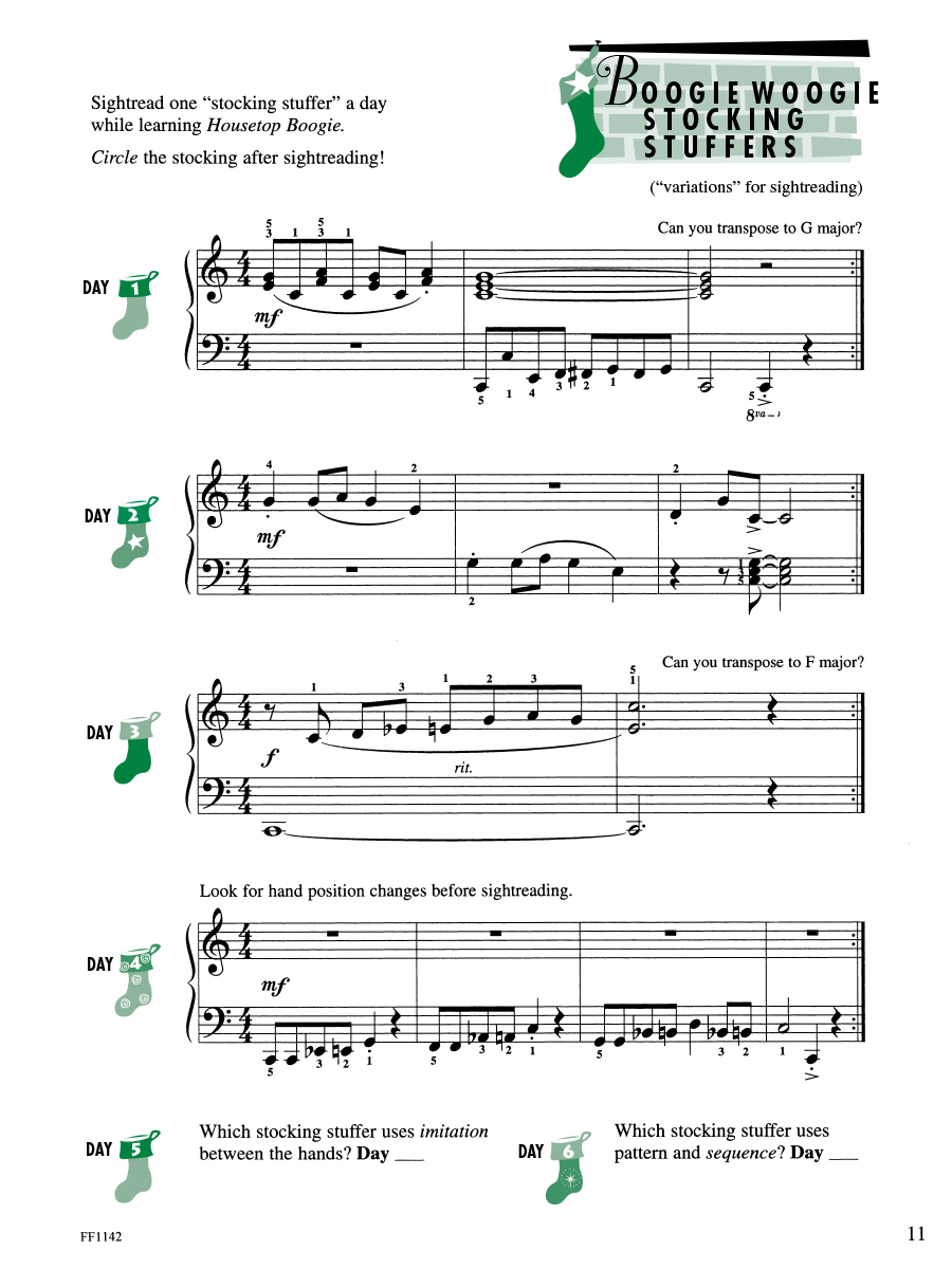 Faber Piano Adventures Level 4 Christmas noty pro klavír