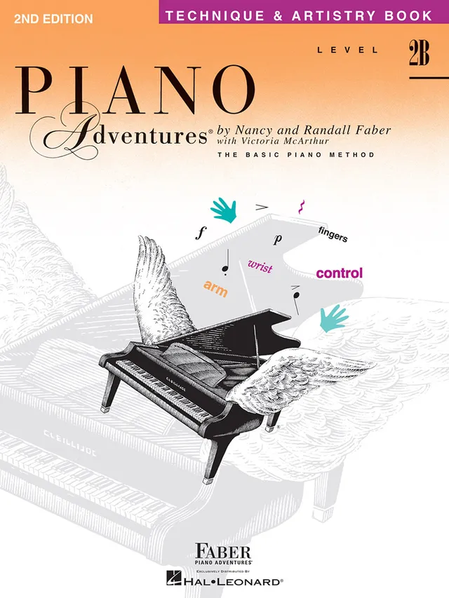 Faber Piano Adventures Level 2B Technique Artistry učebnice