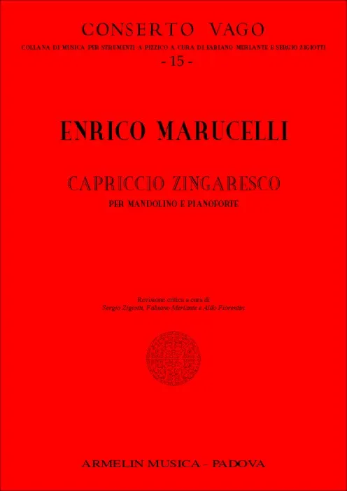 Armelin Musica Capriccio Zingaresco noty mandolína klavír