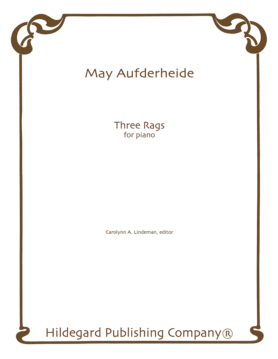 Hildegard Publishing Three Rags Aufderheide noty pro klavír trio