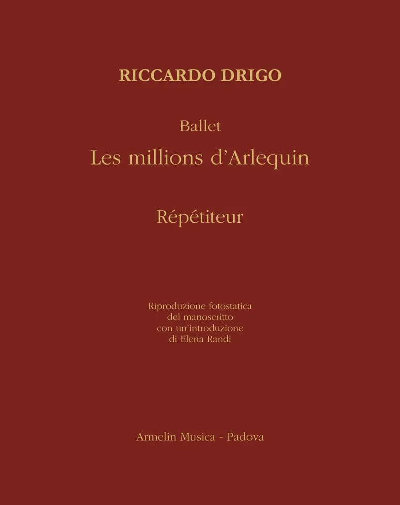 Armelin Musica Les millions d’Arlequin noty baletní partitura