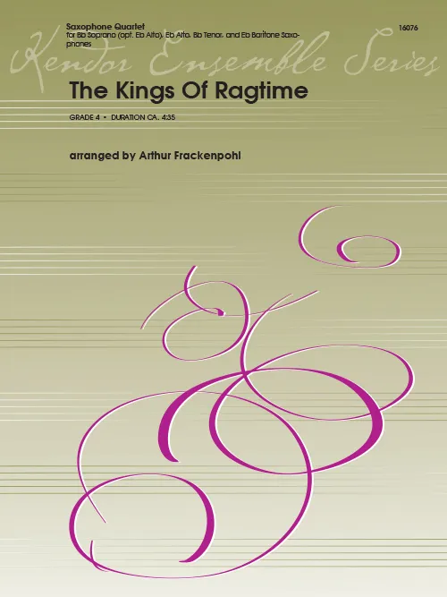 Kendor Music The Kings Of Ragtime noty pro saxofony
