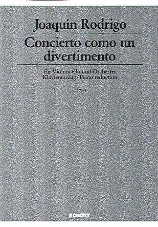 Ediciones Joaquín Rodrigo Como un divertimento noty pro violoncello 3 věty