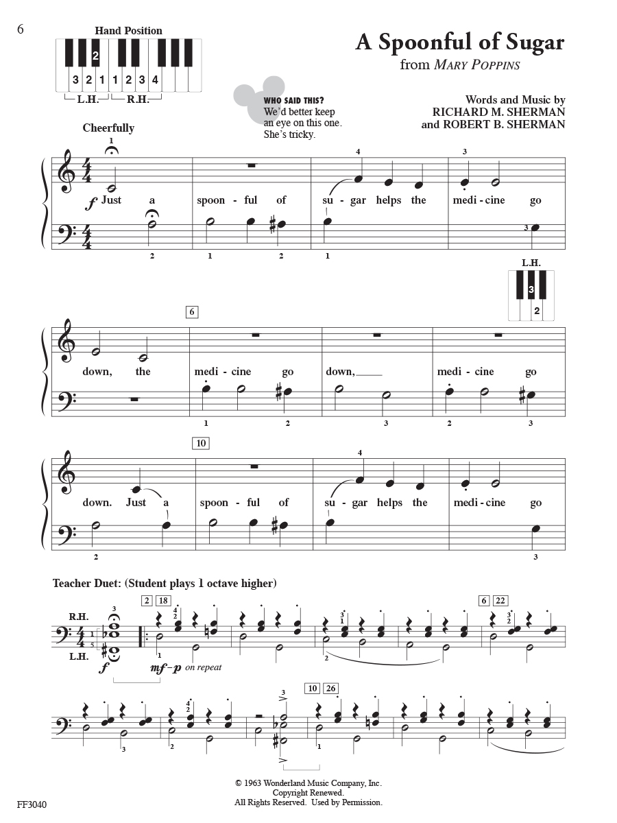 Faber Piano Adventures PlayTime Piano Disney noty Level 1
