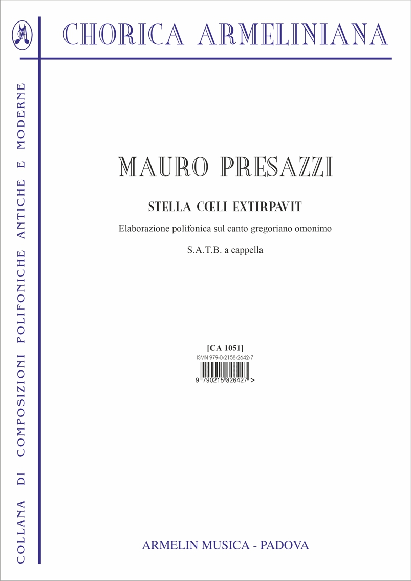 Armelin Musica Stella cœli extirpavit noty pro sbor
