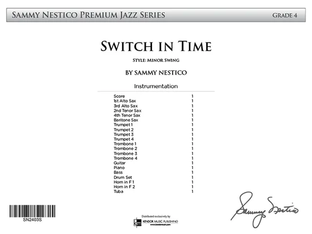 Kendor Music Switch in Time partitura pro big band