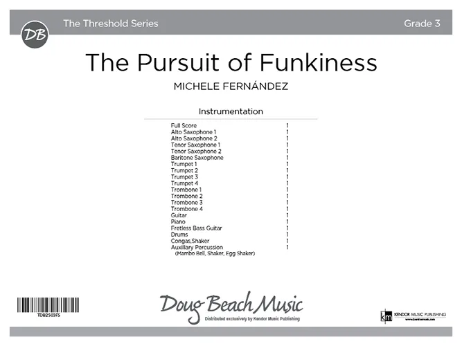 Kendor Music The Pursuit of Funkiness partitura funk
