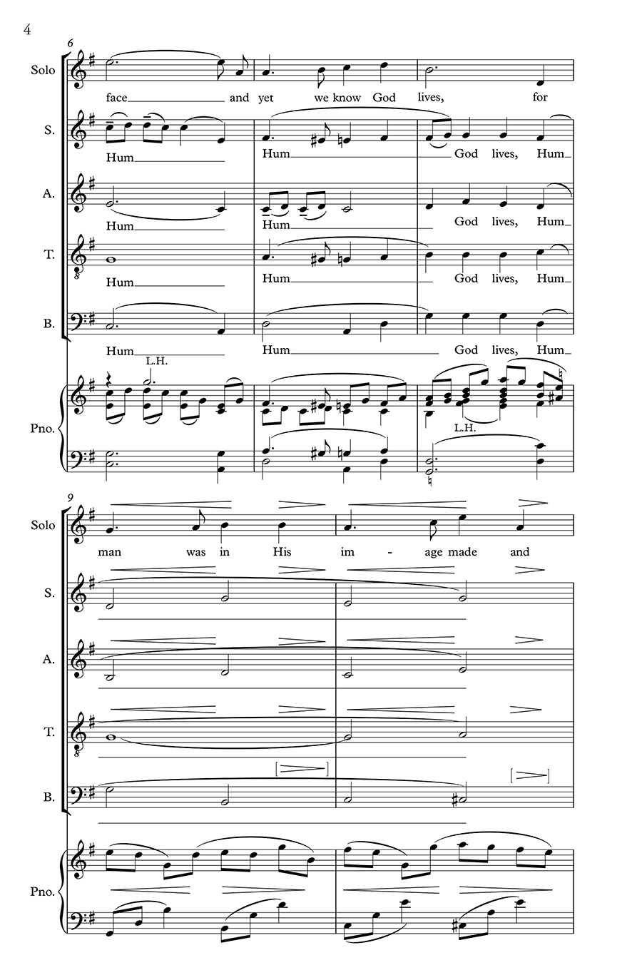 Hildegard No Man has seen His Face noty pro sbor SATB