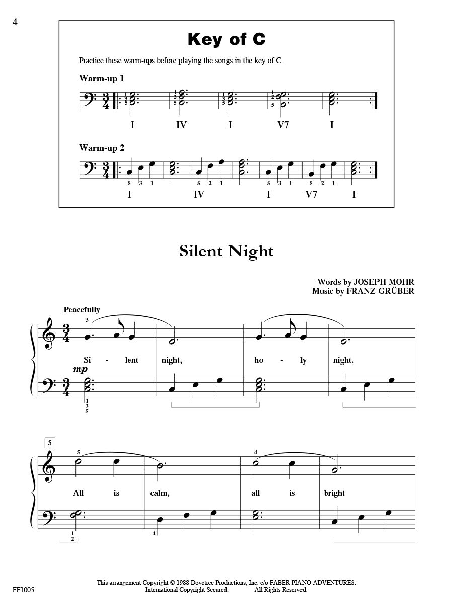 Faber Piano Adventures ChordTime Piano Christmas noty na klavír level 2B