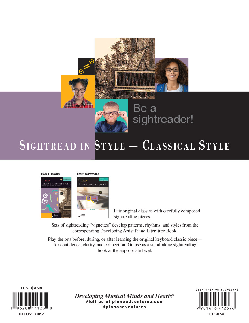 Faber Developing Artist Sightreading Book 1 noty 3A-3B