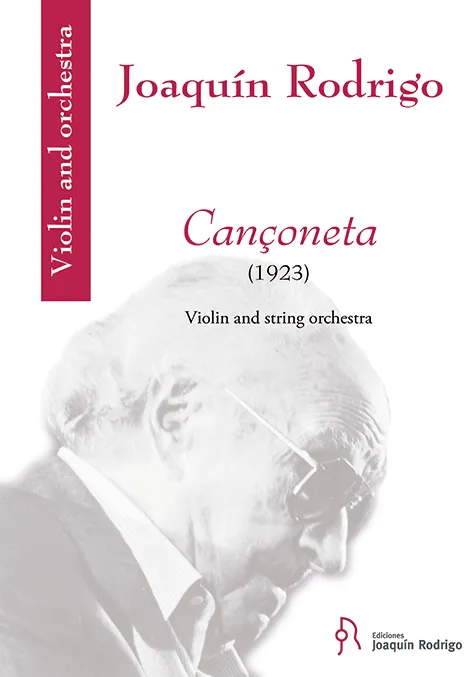 Ediciones Joaquín Rodrigo Cançoneta partitura hlasy smyčce