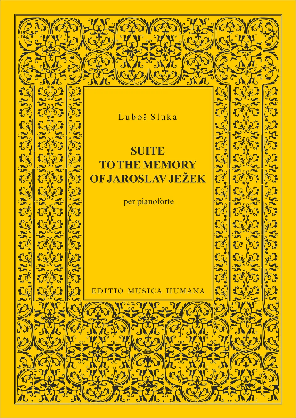 Editio Musica Humana Suite Memory Jaroslav Ježek klavír 18 stran