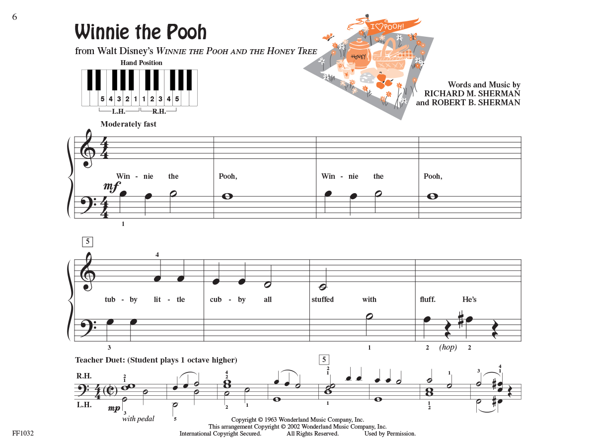 Faber Piano Adventures PreTime Piano Kids’ Songs noty dětské písně