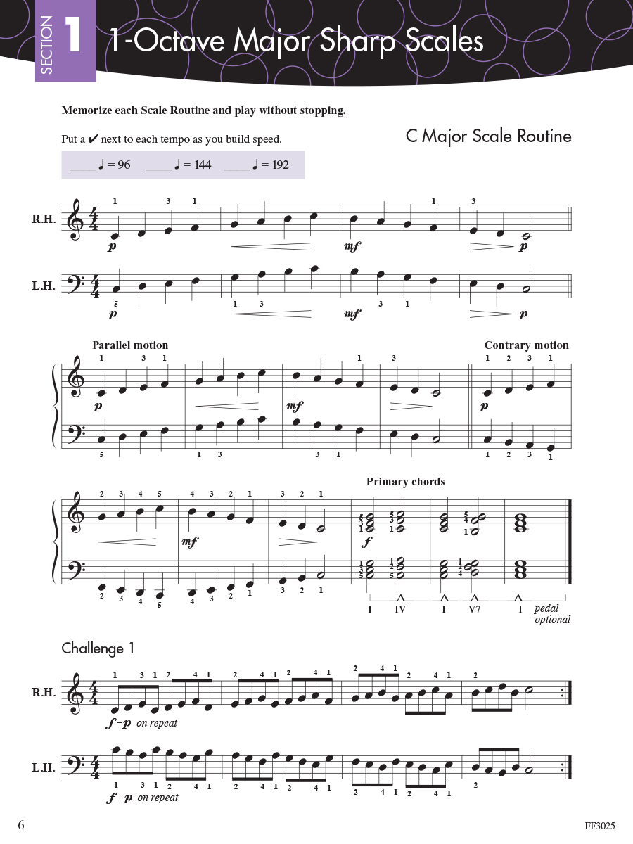 Piano Adventures Scale and Chord Book 2 noty stupnice