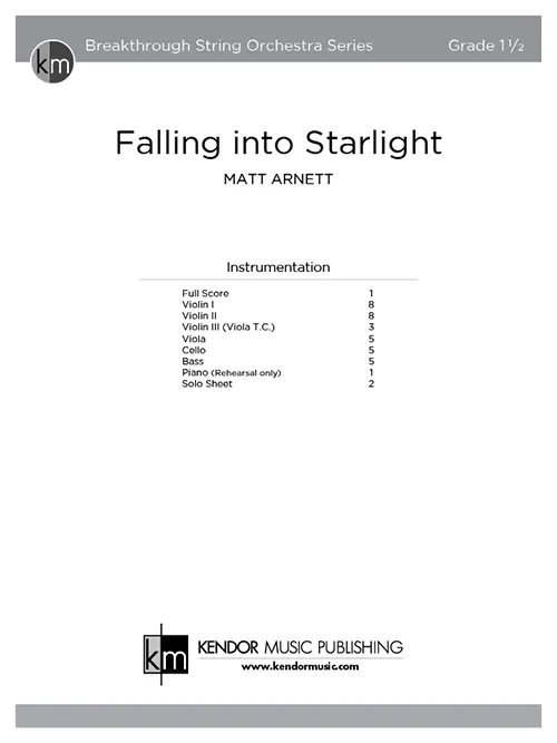 Kendor Music Falling into Starlight partitura sóla pro orchestr